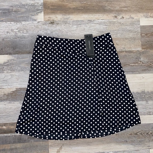 Last Chance New BCBG Polka Dot Mini Skirt - Picture 7 of 16